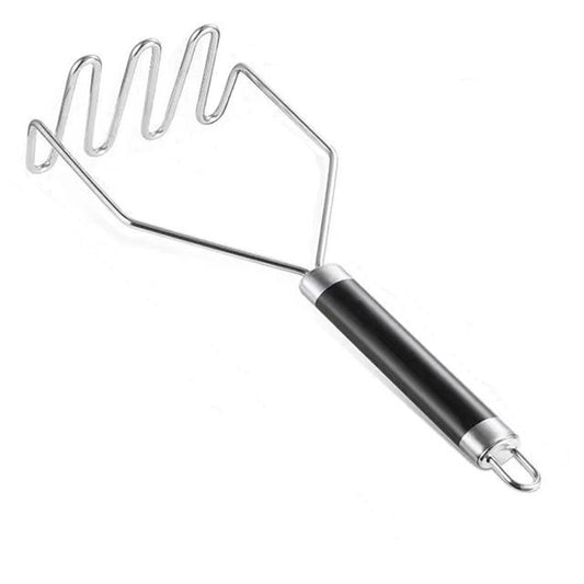 Stainless Steel Wire Masher, 10.23-Inch, Black