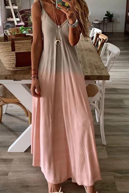 stunncal Gradient Slip Maxi Dress