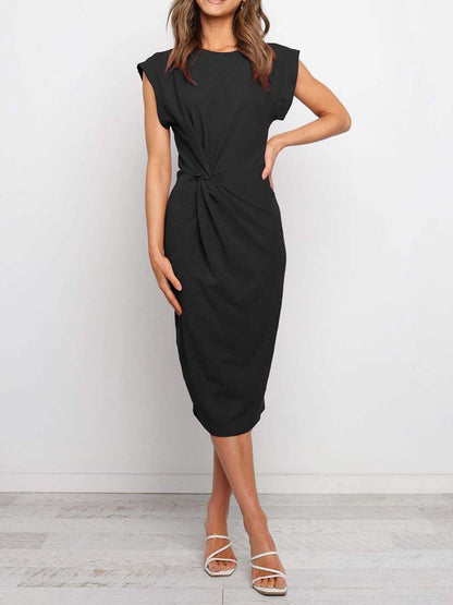 Stunncal Twist Knot Midi Dress