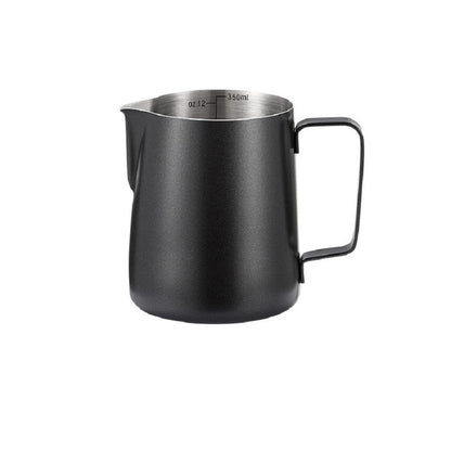 Black Espresso Milk Frothing Pitcher 12 oz/350 ml