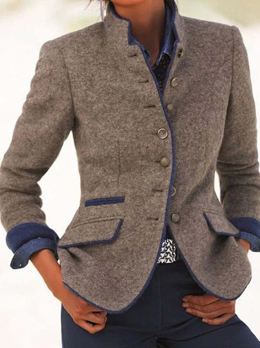 Stunncal Slim Button Jacket