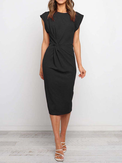 Stunncal Twist Knot Midi Dress