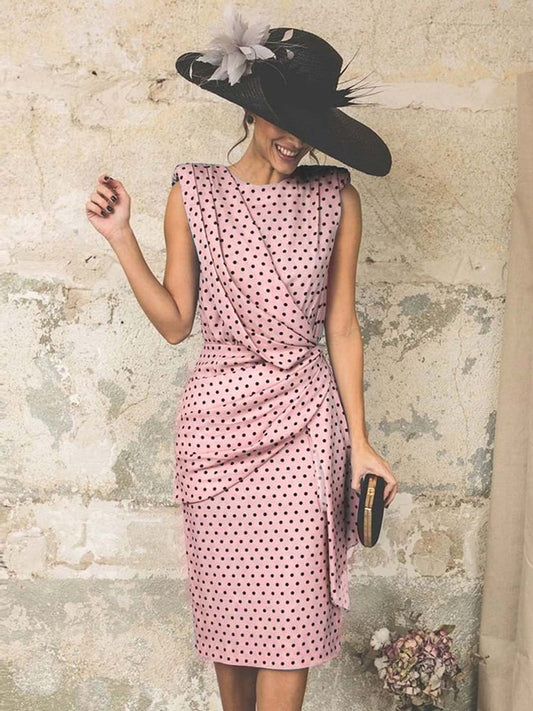 Stunncal Sexy Dot Sleeveless Hip Dress