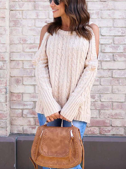 Stunncal Strapless Twist Sweater