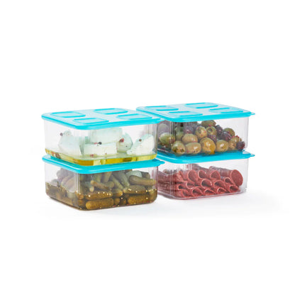 CLEAR MATES SQUARE DELI CONTAINERS (4 PACK)