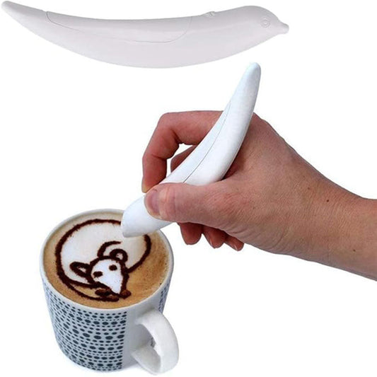 Latte Art Pen, White Spice Pen Electric Coffee Pen