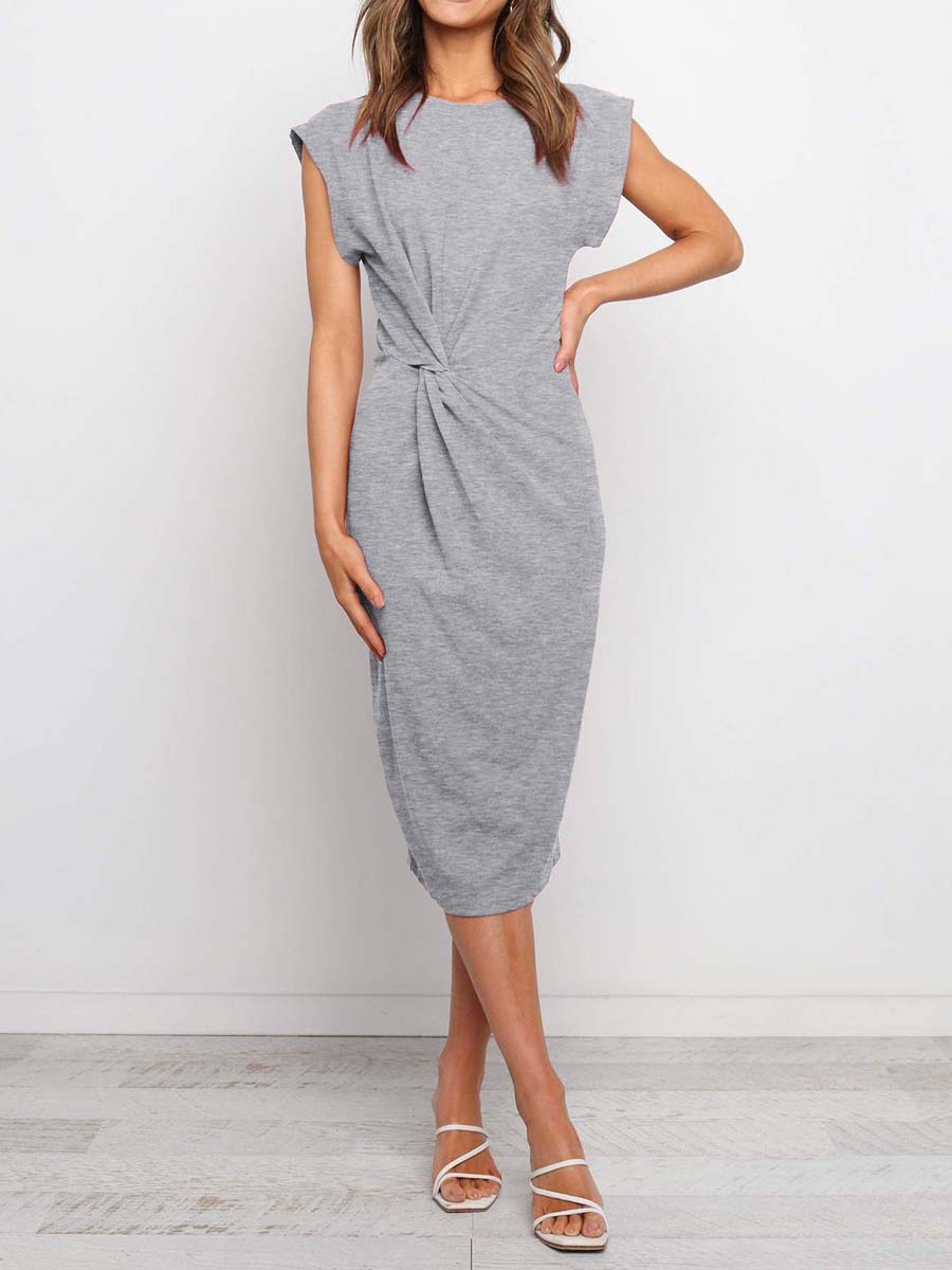 Stunncal Twist Knot Midi Dress