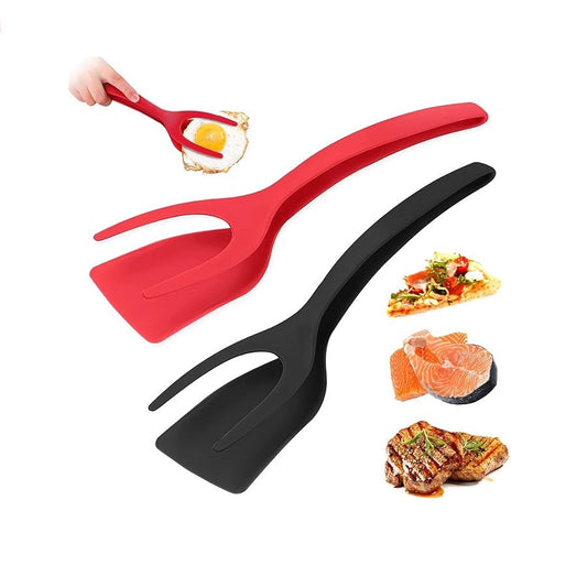 Egg Flipper Spatula 2 in 1 (black and red)