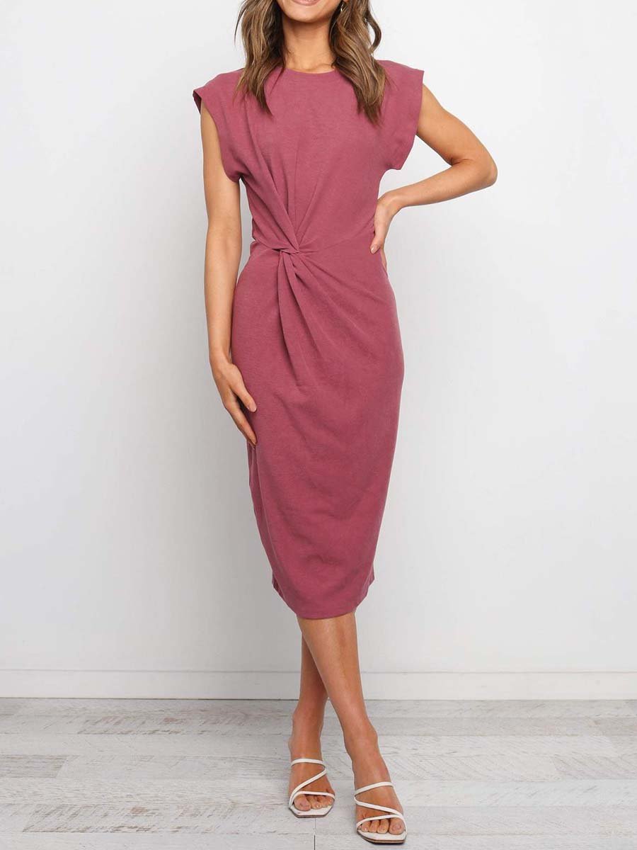 Stunncal Twist Knot Midi Dress