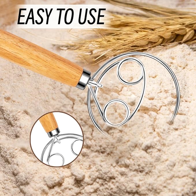 Dough Whisk Stainless Steel