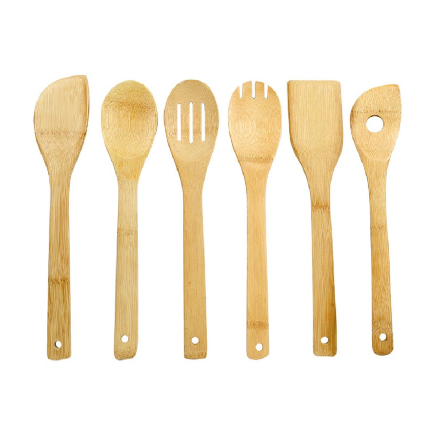 Bamboo Wooden Spoons for Cooking 6-Piece